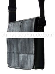 Recycled Inner tube messenger bag