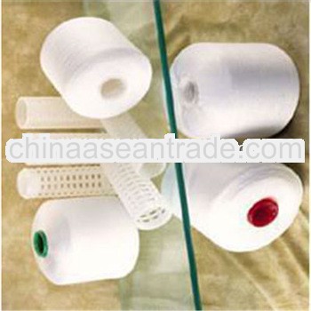 bright RW bobbin cone of spun polyester sewing thread