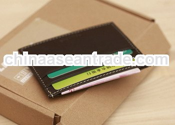 brown leatherette wallet for multiple cards and changes