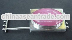 SS Stair Clasp 5 Strands with Drussy