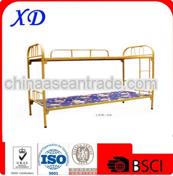 bunk bed for school/metal over twin beds with lockers/double bed for