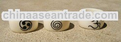 White Resin Rings