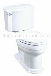 Kohler K-3837-0 Devonshire Comfort Height Two Piece Elongated 1.28 gpf Toilet
