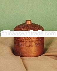 Copper Geomets Cylinder Container