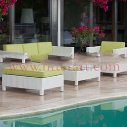 sofa set poly rattan