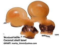 Wooden Bowl and Coconut shell bowl