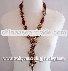 glass beads necklace