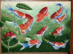 Jade stone handicraft Painting