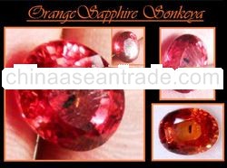 Loose Orange Sapphire Sonkaye