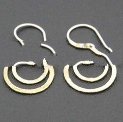 Brass Earrings Solid Metal