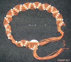 Beaded Necklace With Laser Engraved Pendant