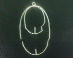 EWFMN28 - 925 Sterling Silver Large Oval Flat Ear Hook