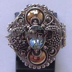 Bali Silver Poison Ring R015