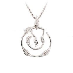Rosy Diamond Pendant