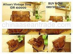 Vintage Leather Bags - Allison's Vintage Sling