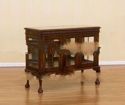 Living Room Furniture - Chippendale Display Cabinet 2 Doors