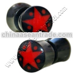 Organic Flesh Tunnel, Plug, Expander from Horn, Bone, Wood, Resin