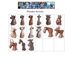 Wooden animals