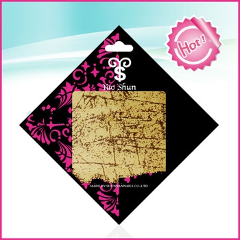 card packing newest nail foil color metallic nail foil