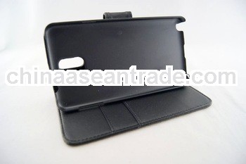 card slot pu leather smart case cover skin for samsung galaxy note3