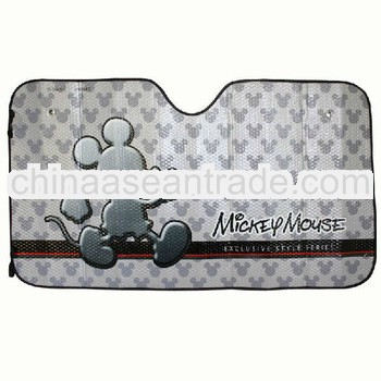 cartoon AIR BUBBLE WITH ALUMINIUM FOIL front car sun shade