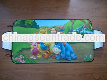 cartoon AIR BUBBLE WITH ALUMINIUM FOIL snow car sun shade