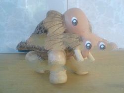 Thai hand made OTOP coconut shell lamp (elephant)