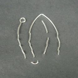 925 Sterling Silver Teardrop Earwire