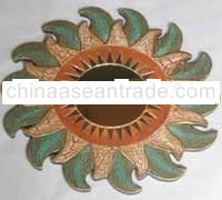 Bali Mirror with Carving