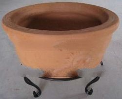 Clay fire bowl