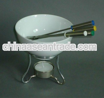 ceramic cheese fondue set,ice-cream chocolate fondue set