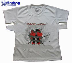 Xcending customized lady's dry fit t-shirt eyelet fabric