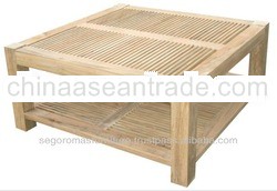 Outdoor Pasatimpo Teak Solid Wood Square Coffee Table