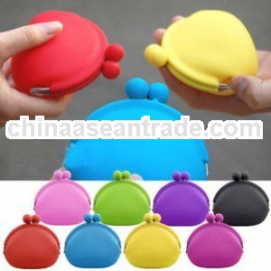 cheap fashion silicone coin purse for wholesale