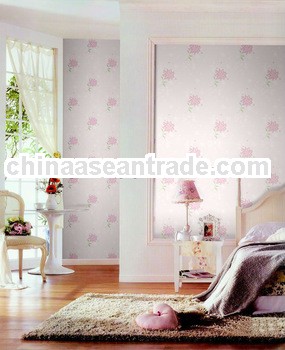 chinese flower hot sale design pvc wallpaper