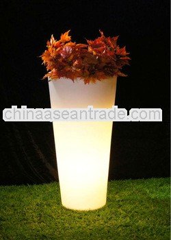 chinese garden pot light led round flower pot