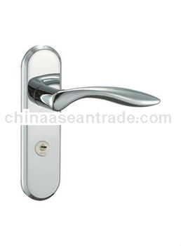 chromed door handles and locks