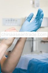 powder free nitril examination gloves