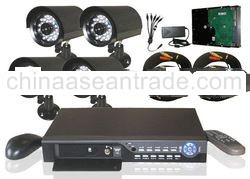 8CH H.264 DVR 1TB 4 IR CCD Cameras CCTV Security System