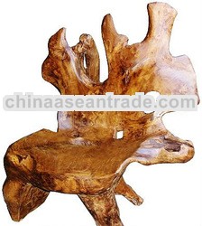 TEAK ROOT BENCH TRB012