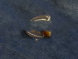 javanese style silver gemstone ring