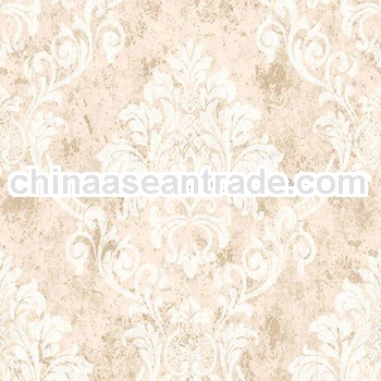 classic vinyl damask wall deco wallpaperLE0111