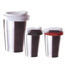 Double wall steel mug