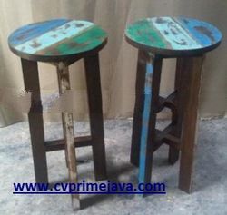 BOAT WOOD FURNITURE BAR STOOL BWS02