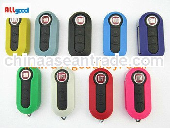 color fiat 3 button modified flip key shell