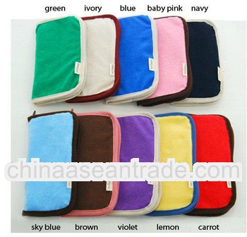 colorful Cotton&Jute Bag Organic Cotton Cosmetic Bag