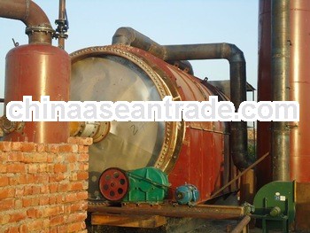 continious waste tire and plastic pyrolysis equipment