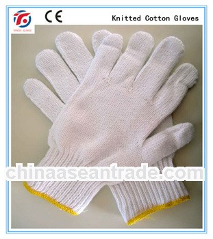 cotton knitted glove safety glove work glove 650G