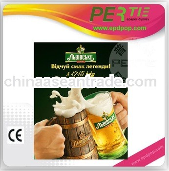 counter shipper display e-paper display for POP decca advertisement