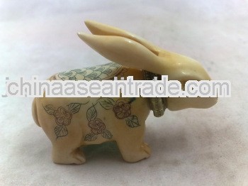 cow bone rabbit, ox bone rabbit, rabbit craft